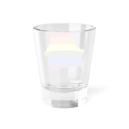 LGBT flag map of Belarus (Belarus) Shot Glass 1.5oz - Go Mug Yourself