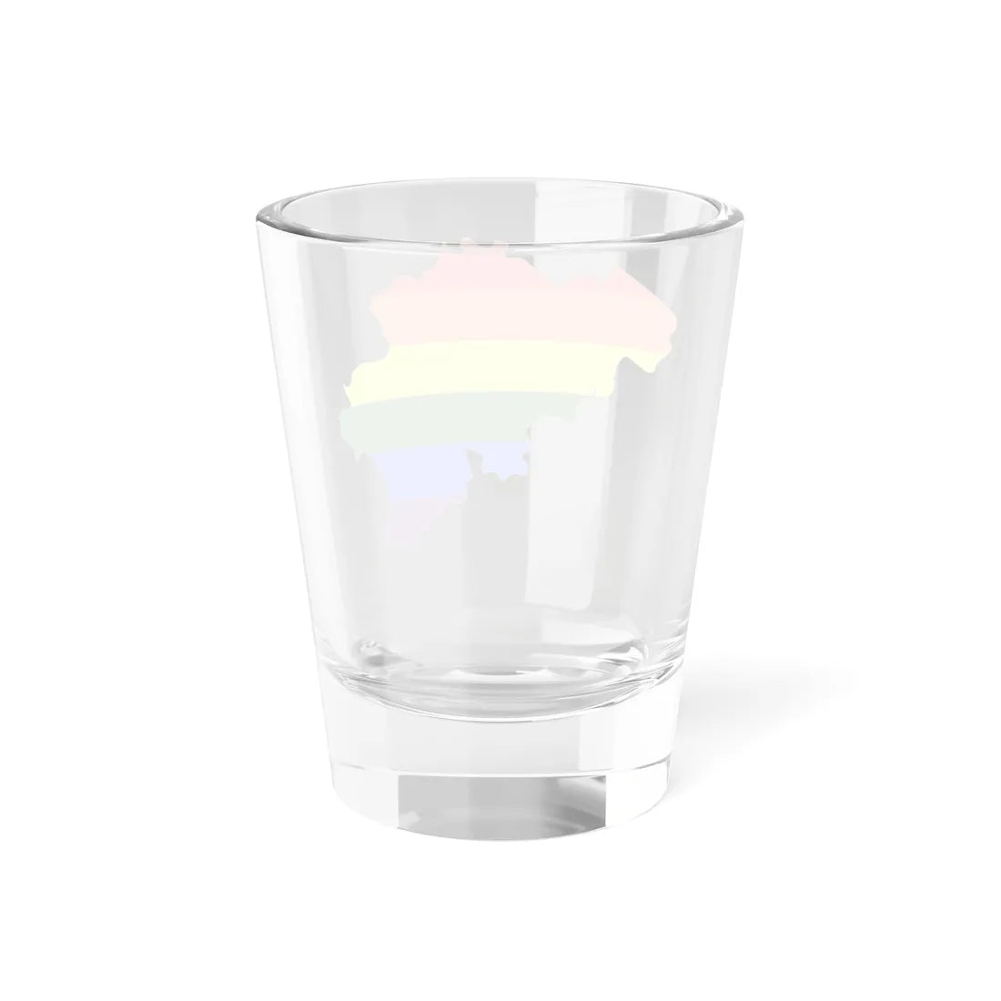 LGBT flag map of Belgium (Belgium) Shot Glass 1.5oz - Go Mug Yourself