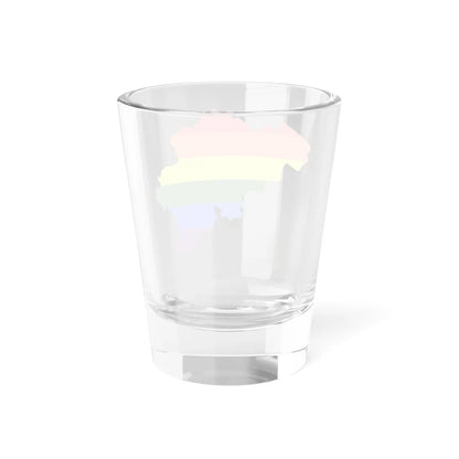 LGBT flag map of Belgium (Belgium) Shot Glass 1.5oz - Go Mug Yourself