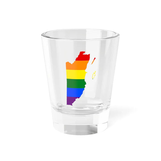 LGBT flag map of Belize (Belize) Shot Glass 1.5oz 1.5oz - Go Mug Yourself