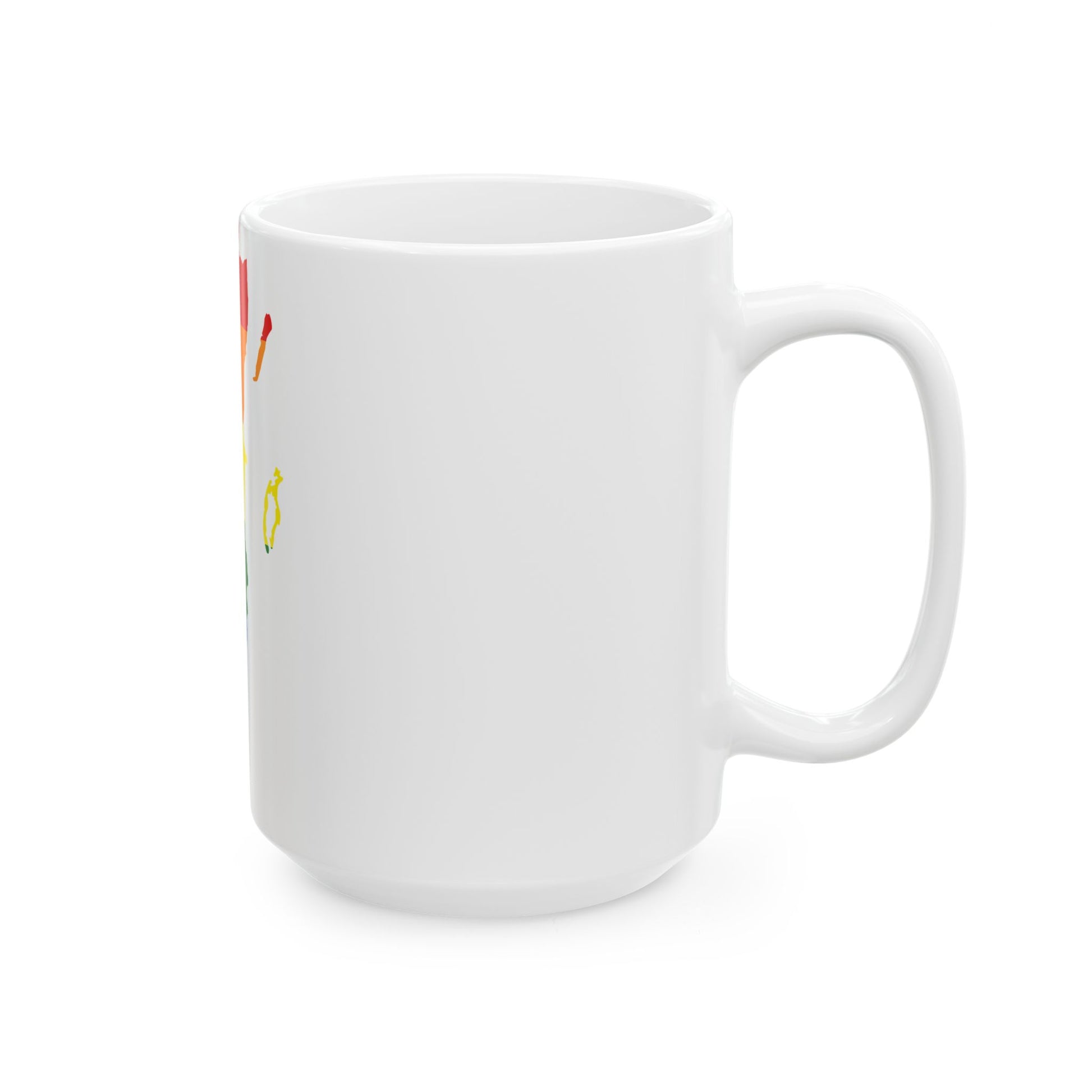 LGBT flag map of Belize (Belize) White Coffee Mug-Go Mug Yourself