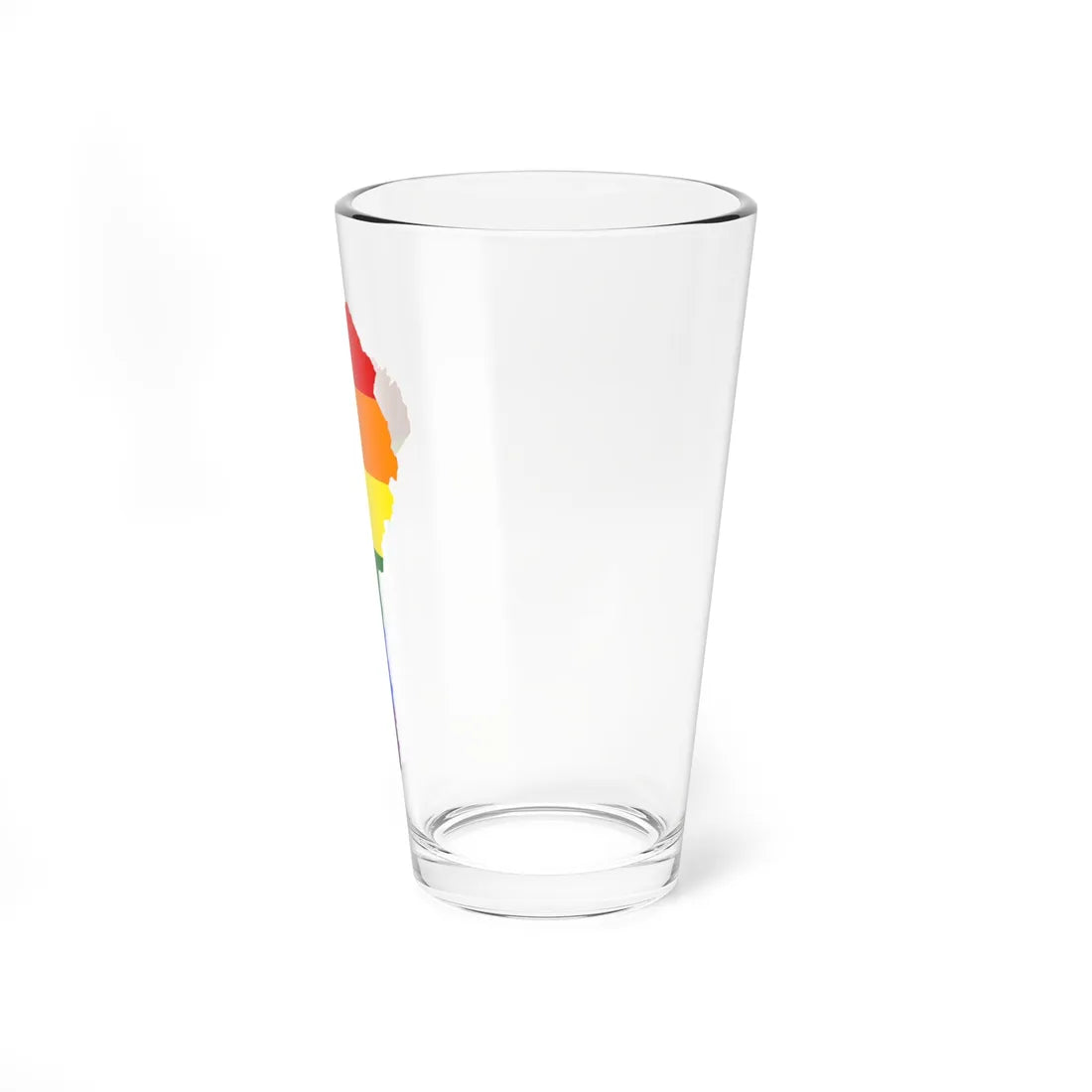 LGBT flag map of Benin (Benin) Pint Glass 16oz - Go Mug Yourself