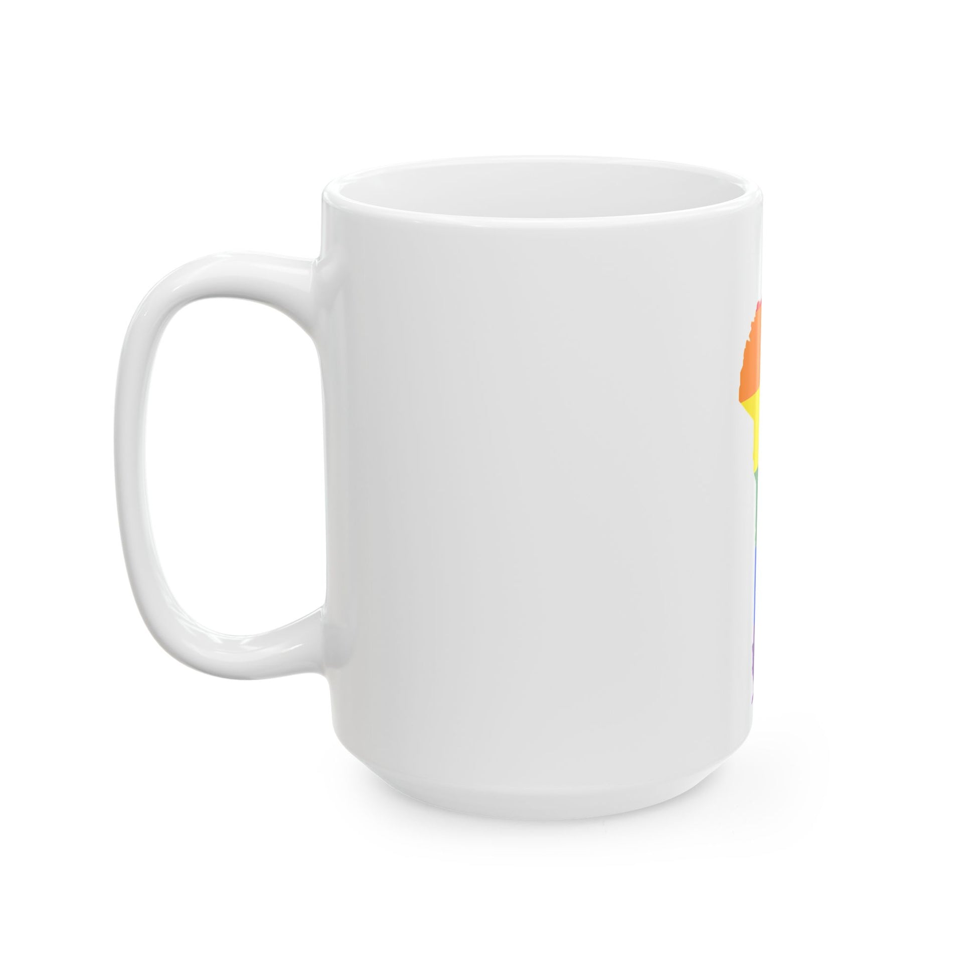 LGBT flag map of Benin (Benin) White Coffee Mug-Go Mug Yourself