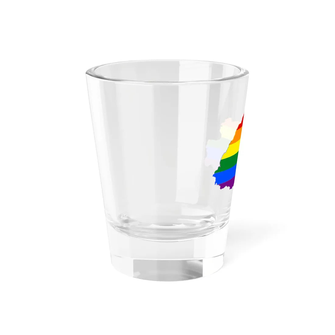 LGBT flag map of Bhutan (Bhutan) Shot Glass 1.5oz - Go Mug Yourself