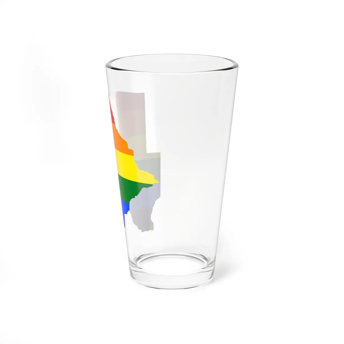 LGBT flag map of Botswana (Botswana) Pint Glass 16oz - Go Mug Yourself