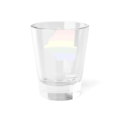 LGBT flag map of Botswana (Botswana) Shot Glass 1.5oz - Go Mug Yourself