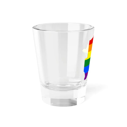 LGBT flag map of Botswana (Botswana) Shot Glass 1.5oz - Go Mug Yourself