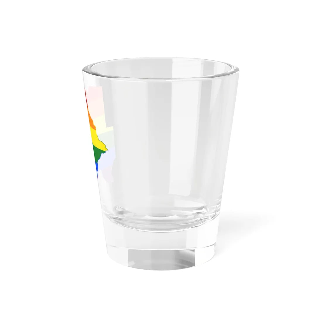 LGBT flag map of Botswana (Botswana) Shot Glass 1.5oz - Go Mug Yourself