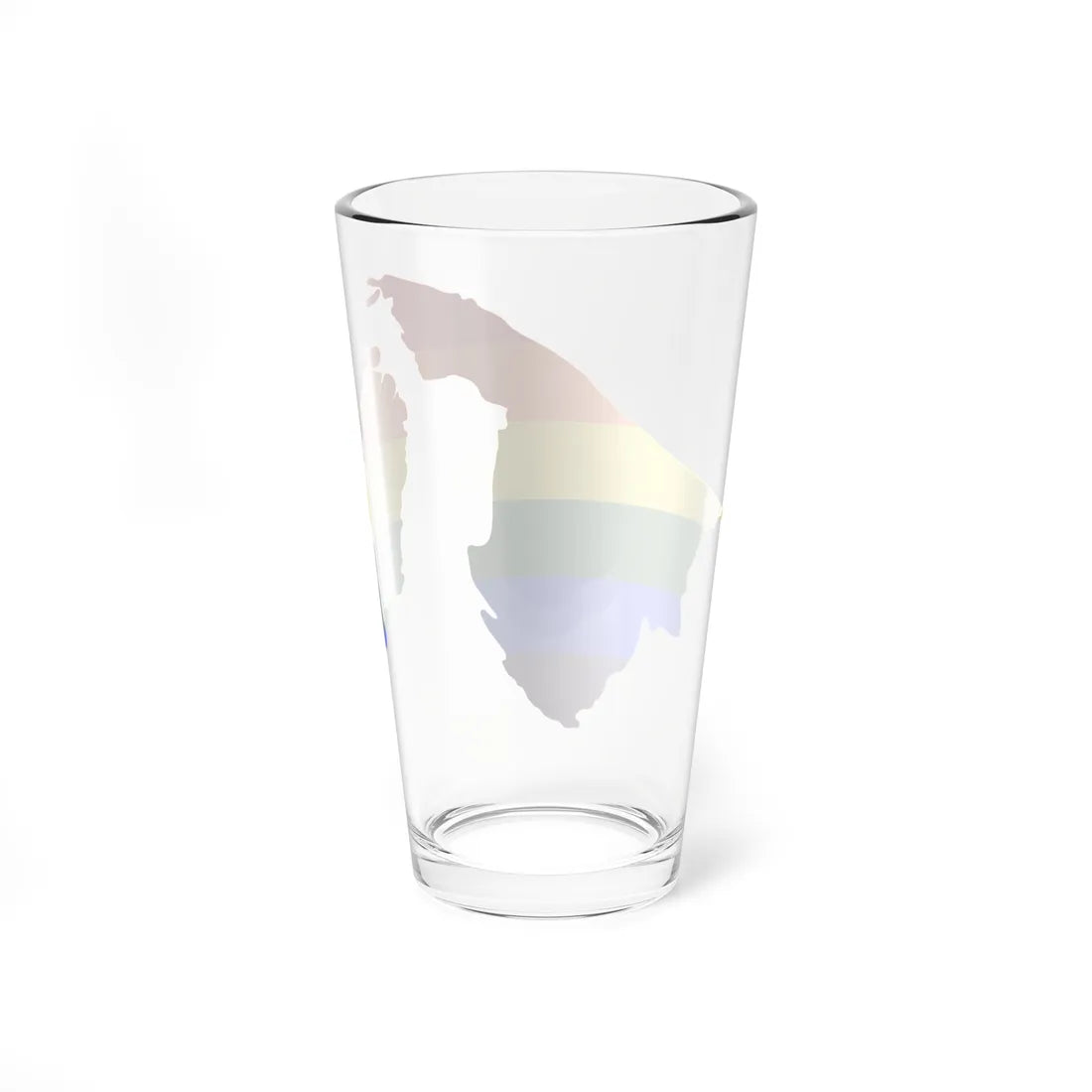 LGBT flag map of Brunei (Brunei) Pint Glass 16oz - Go Mug Yourself