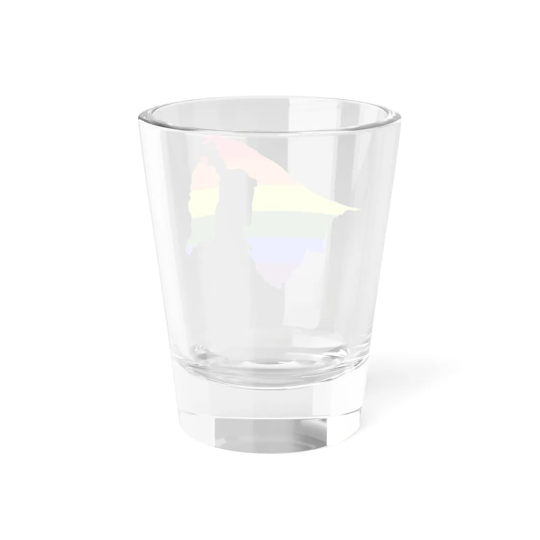 LGBT flag map of Brunei (Brunei) Shot Glass 1.5oz - Go Mug Yourself