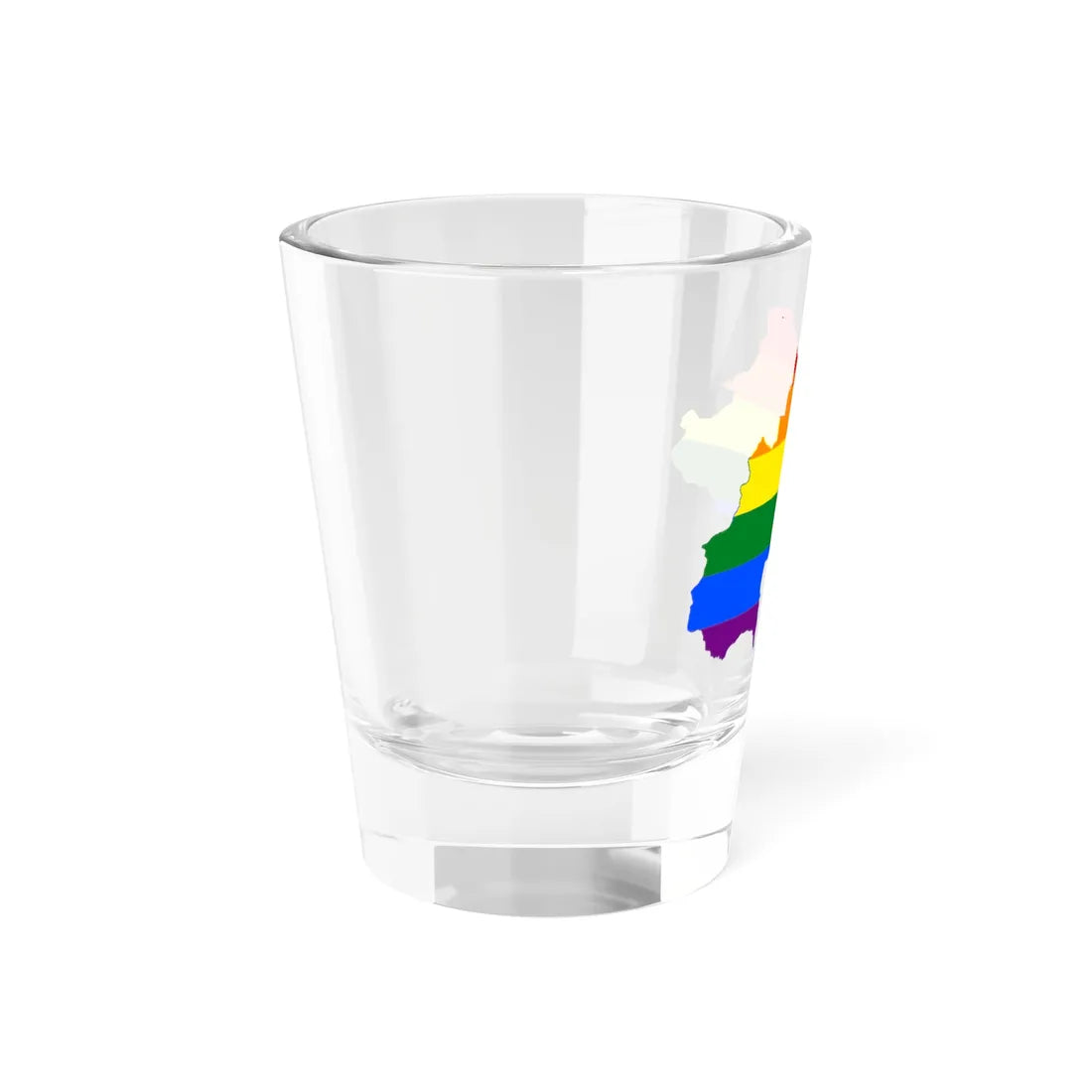 LGBT flag map of Burkina Faso (Burkina Faso) Shot Glass 1.5oz - Go Mug Yourself