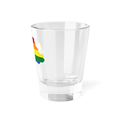 LGBT flag map of Burkina Faso (Burkina Faso) Shot Glass 1.5oz - Go Mug Yourself