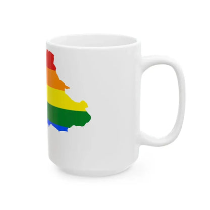 LGBT flag map of Burkina Faso (Burkina Faso) White Coffee Mug - Go Mug Yourself