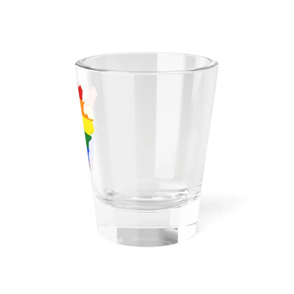 LGBT flag map of Burundi (Burundi) Shot Glass 1.5oz - Go Mug Yourself