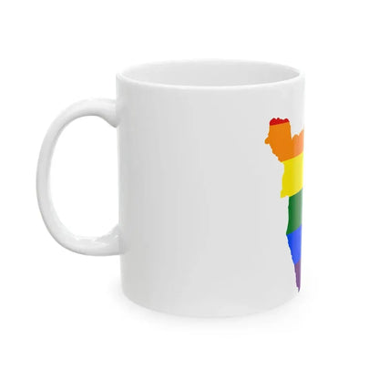 LGBT flag map of Burundi (Burundi) White Coffee Mug - Go Mug Yourself