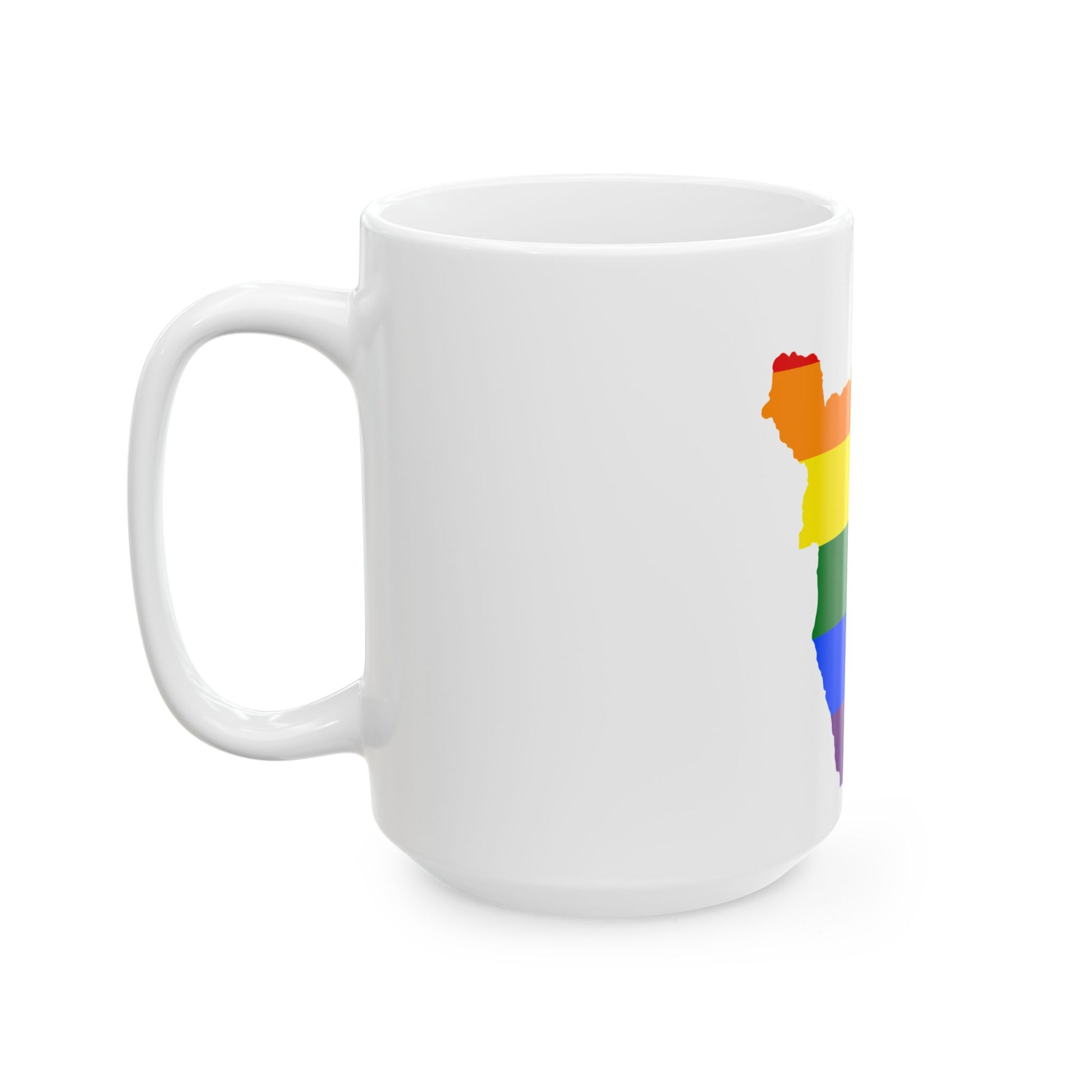 LGBT flag map of Burundi (Burundi) White Coffee Mug-Go Mug Yourself