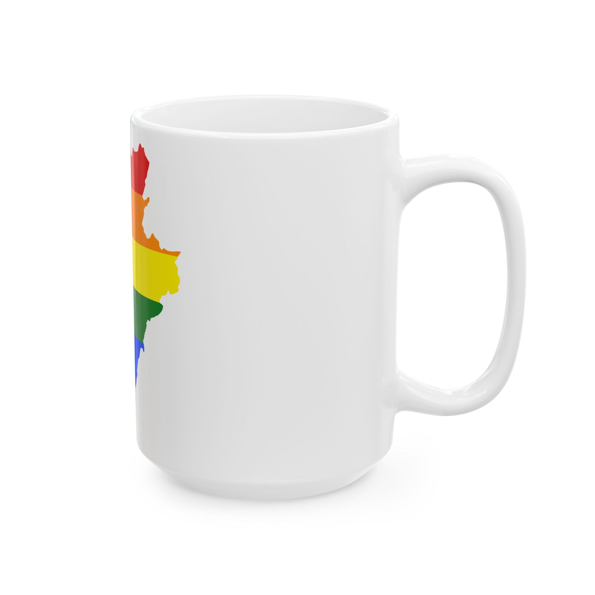 LGBT flag map of Burundi (Burundi) White Coffee Mug-Go Mug Yourself