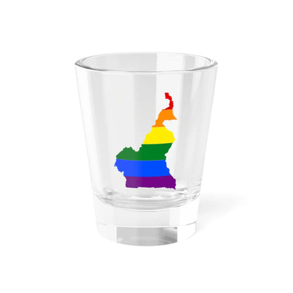 LGBT flag map of Cameroon (Cameroon) Shot Glass 1.5oz 1.5oz - Go Mug Yourself