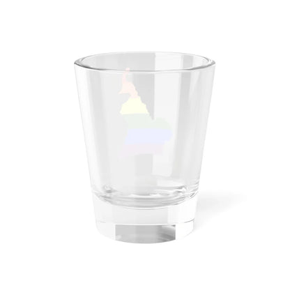 LGBT flag map of Cameroon (Cameroon) Shot Glass 1.5oz - Go Mug Yourself