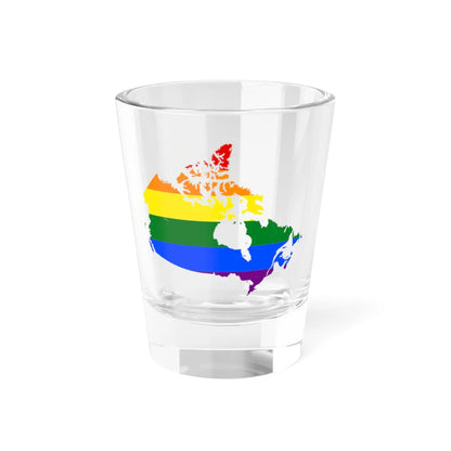 LGBT flag map of Canada (Canada) Shot Glass 1.5oz 1.5oz - Go Mug Yourself