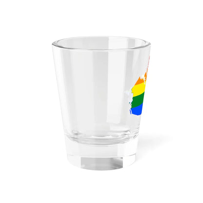 LGBT flag map of Canada (Canada) Shot Glass 1.5oz - Go Mug Yourself