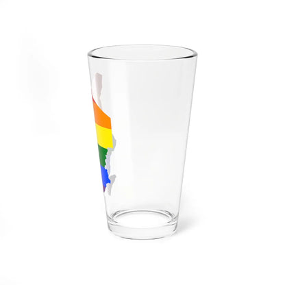 LGBT flag map of Chad (Chad) Pint Glass 16oz - Go Mug Yourself