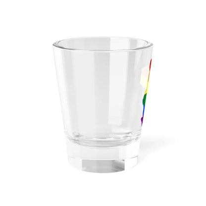 LGBT flag map of Chad (Chad) Shot Glass 1.5oz - Go Mug Yourself