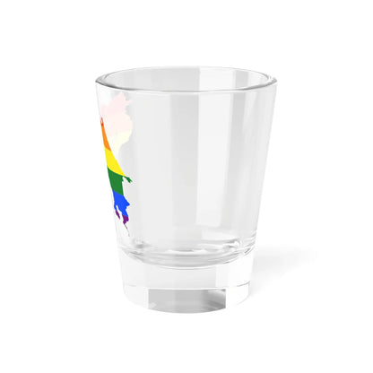 LGBT flag map of Costa Rica (Costa Rica) Shot Glass 1.5oz - Go Mug Yourself