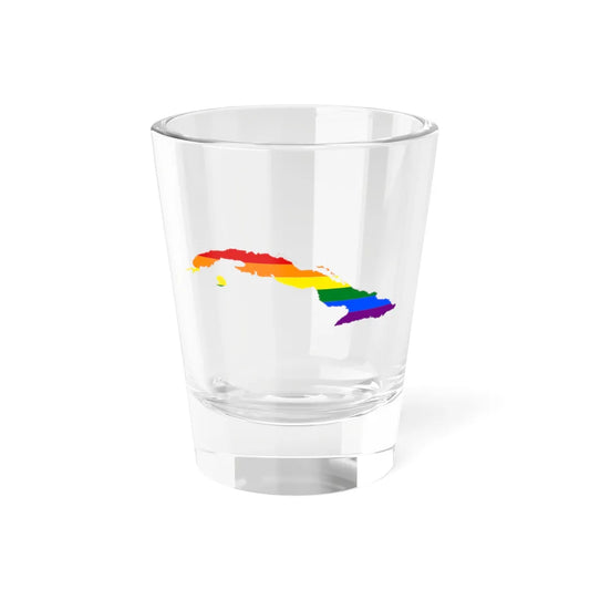 LGBT flag map of Cuba (Cuba) Shot Glass 1.5oz 1.5oz - Go Mug Yourself