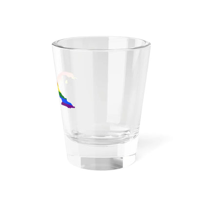 LGBT flag map of Cuba (Cuba) Shot Glass 1.5oz - Go Mug Yourself