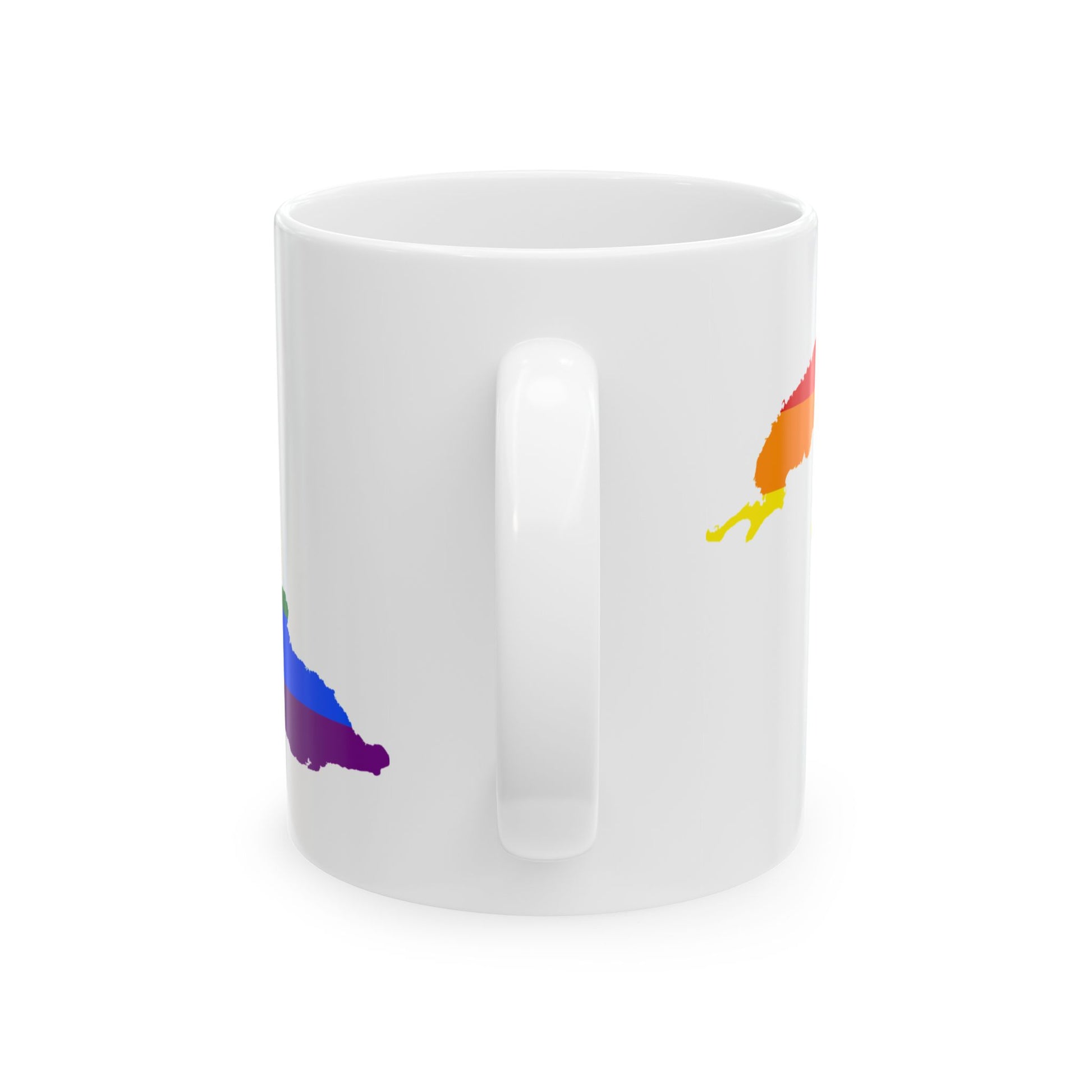 LGBT flag map of Cuba (Cuba) White Coffee Mug-Go Mug Yourself