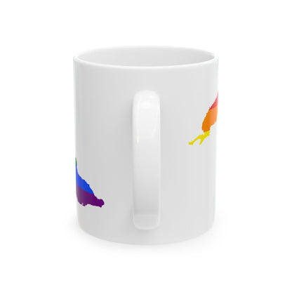 LGBT flag map of Cuba (Cuba) White Coffee Mug-Go Mug Yourself