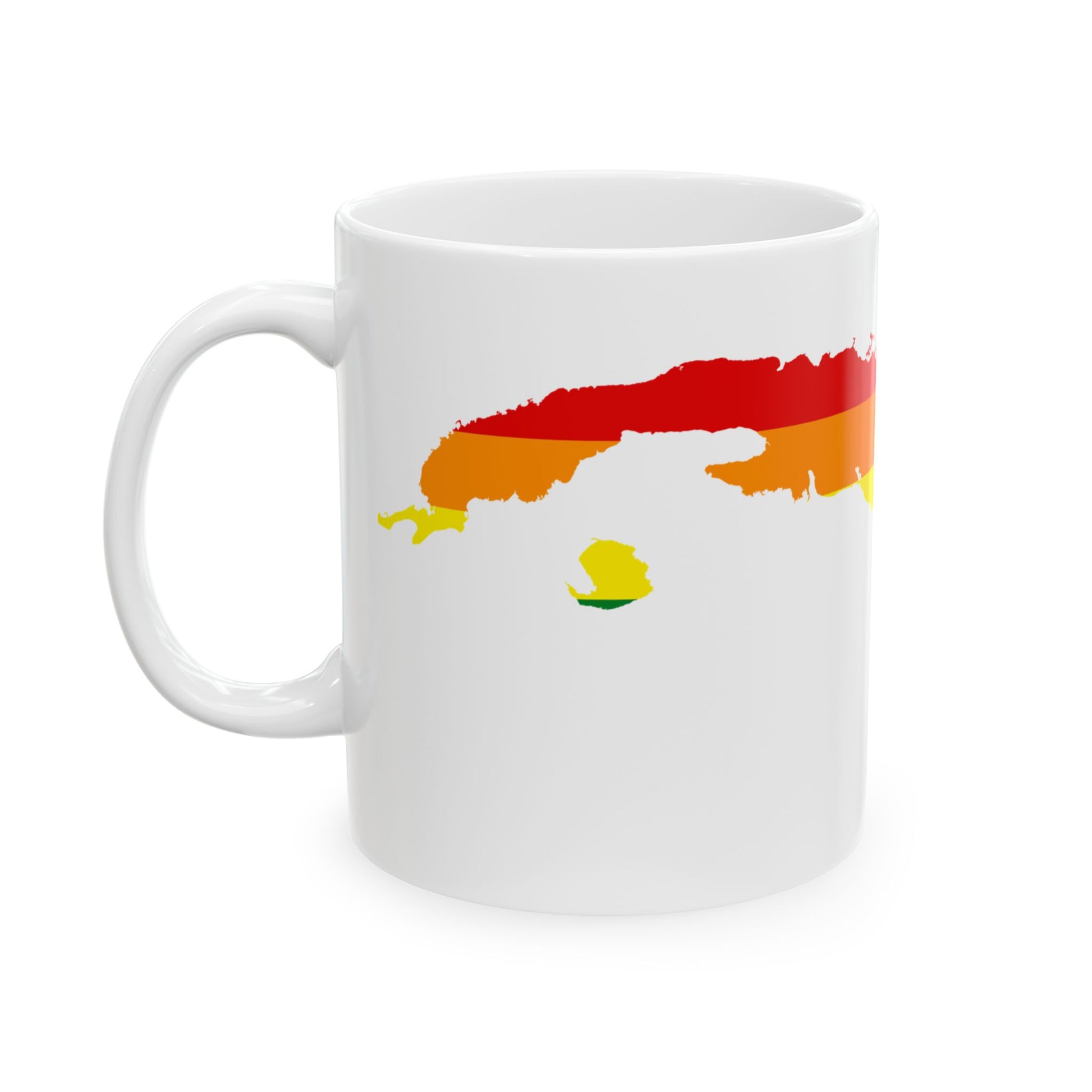 LGBT flag map of Cuba (Cuba) White Coffee Mug-Go Mug Yourself