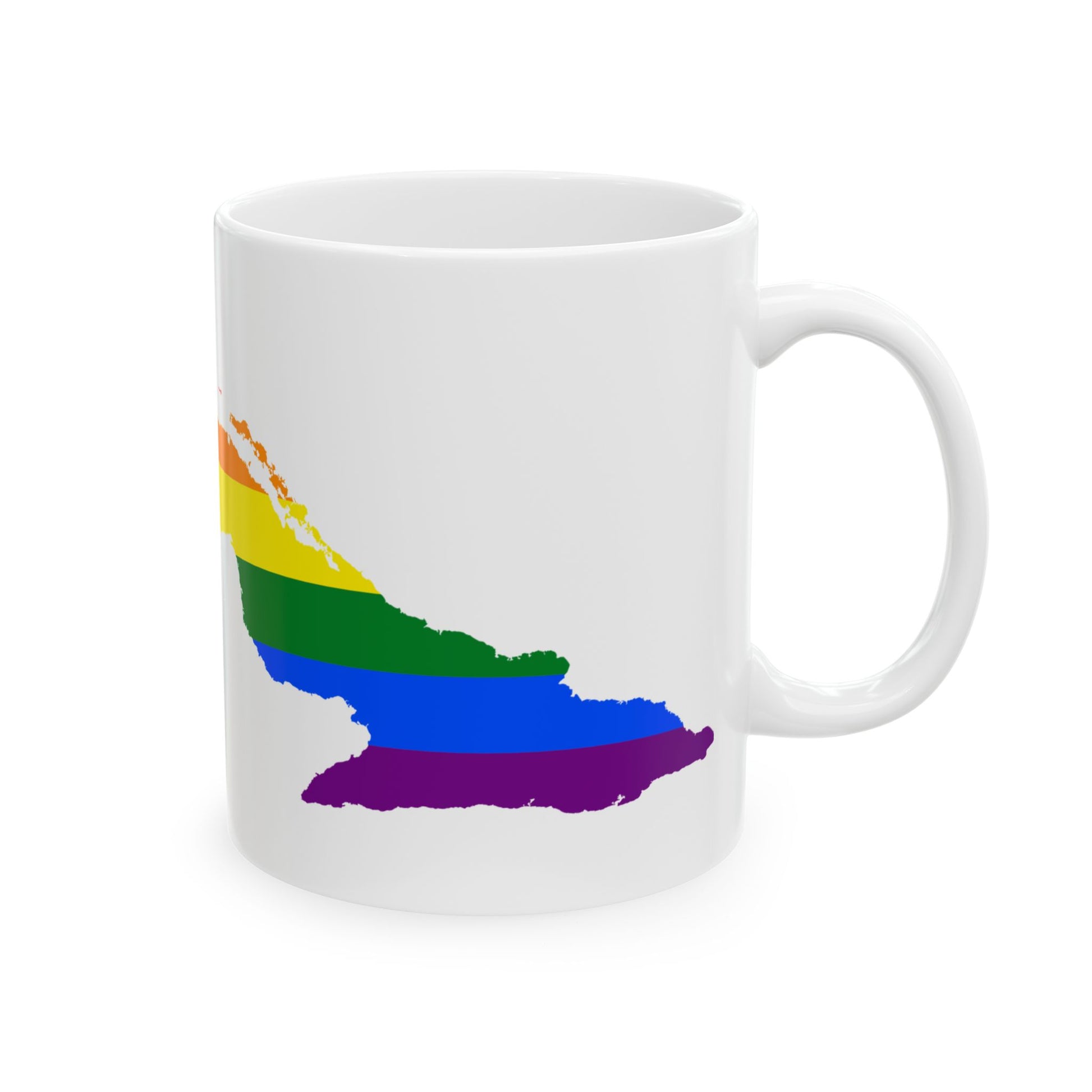 LGBT flag map of Cuba (Cuba) White Coffee Mug-Go Mug Yourself