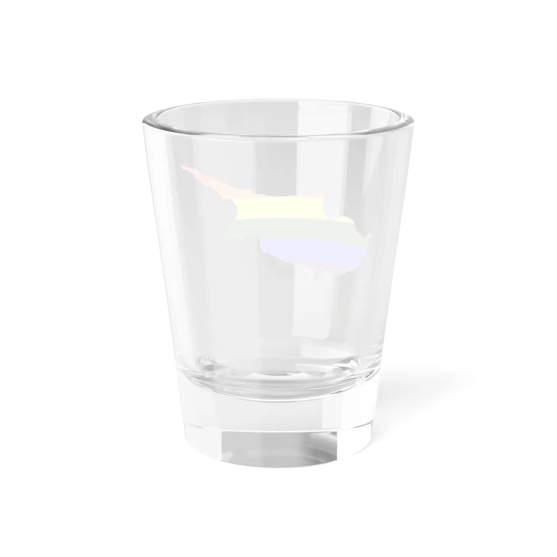 LGBT flag map of Cyprus (Cyprus) Shot Glass 1.5oz - Go Mug Yourself