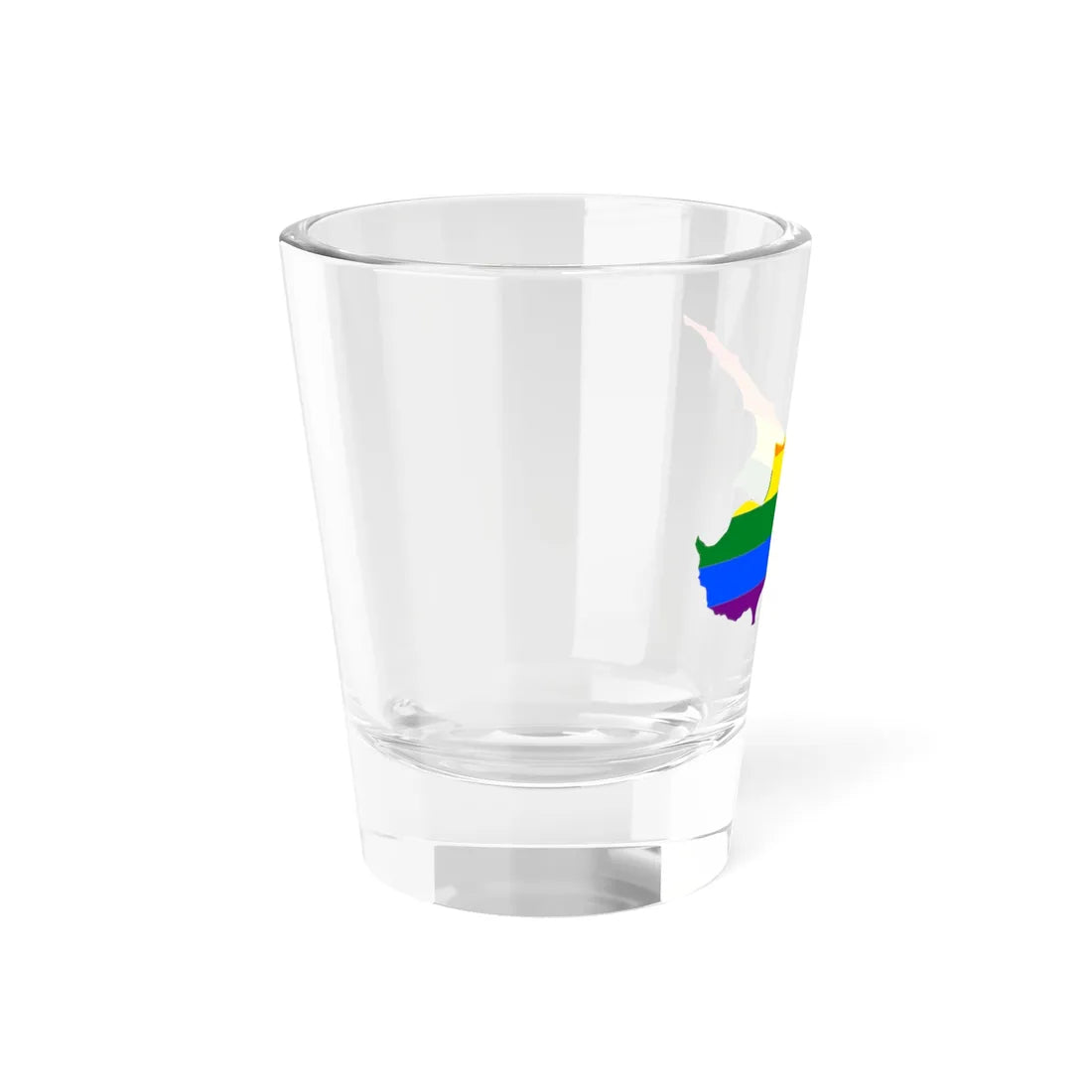LGBT flag map of Cyprus (Cyprus) Shot Glass 1.5oz - Go Mug Yourself