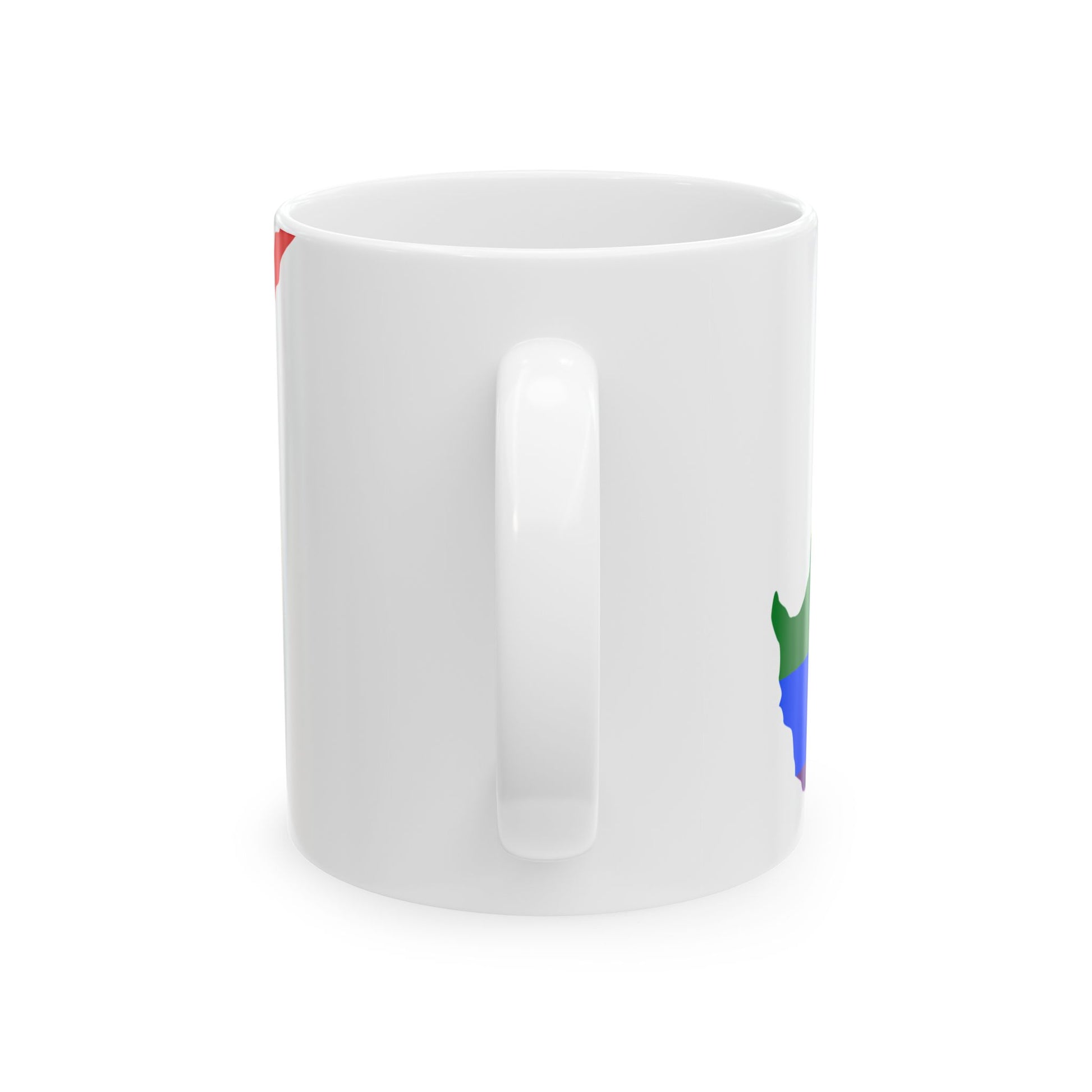 LGBT flag map of Cyprus (Cyprus) White Coffee Mug-Go Mug Yourself