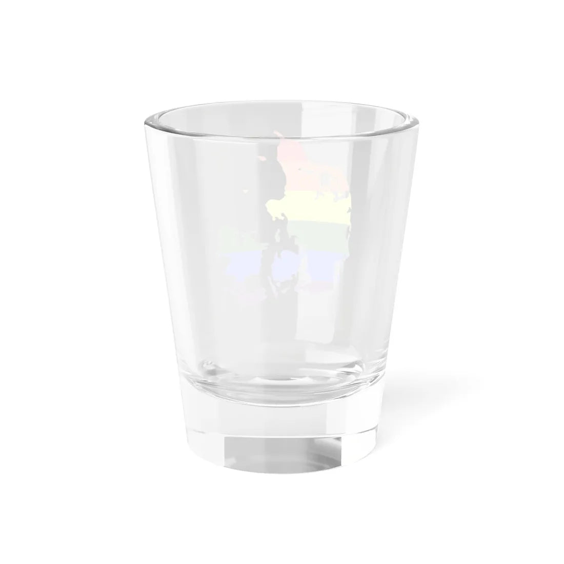 LGBT flag map of Denmark (Denmark) Shot Glass 1.5oz - Go Mug Yourself