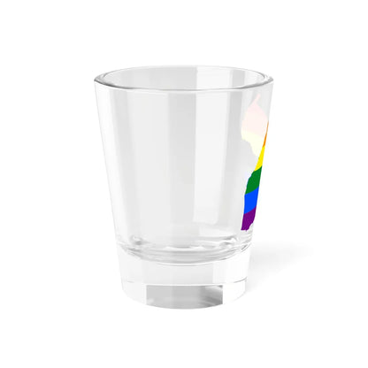 LGBT flag map of Djibouti (Djibouti) Shot Glass 1.5oz - Go Mug Yourself
