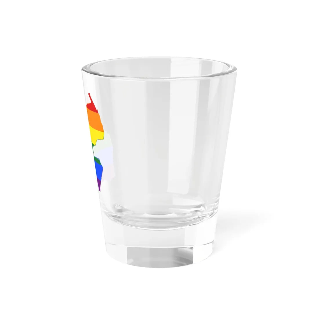 LGBT flag map of Djibouti (Djibouti) Shot Glass 1.5oz - Go Mug Yourself