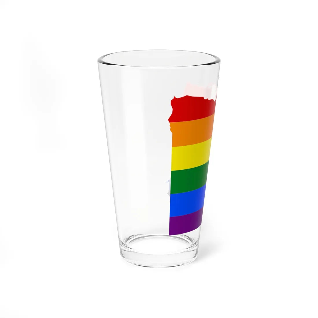 LGBT flag map of Egypt (Egypt) Pint Glass 16oz - Go Mug Yourself