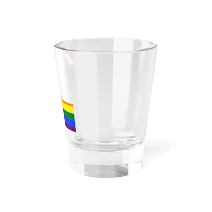 LGBT flag map of Equatorial Guinea (Equatorial Guinea) Shot Glass 1.5oz - Go Mug Yourself