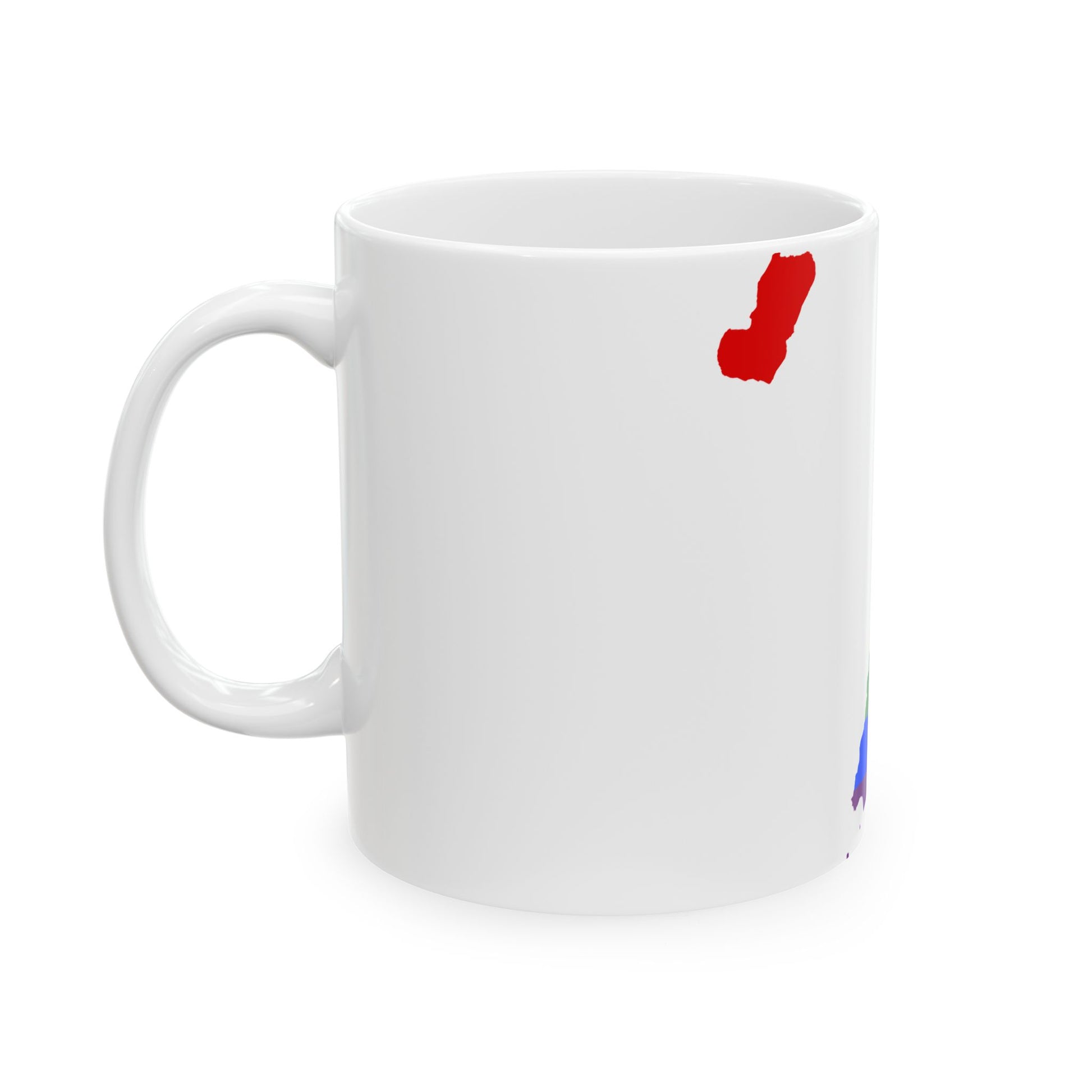 LGBT flag map of Equatorial Guinea (Equatorial Guinea) White Coffee Mug-Go Mug Yourself