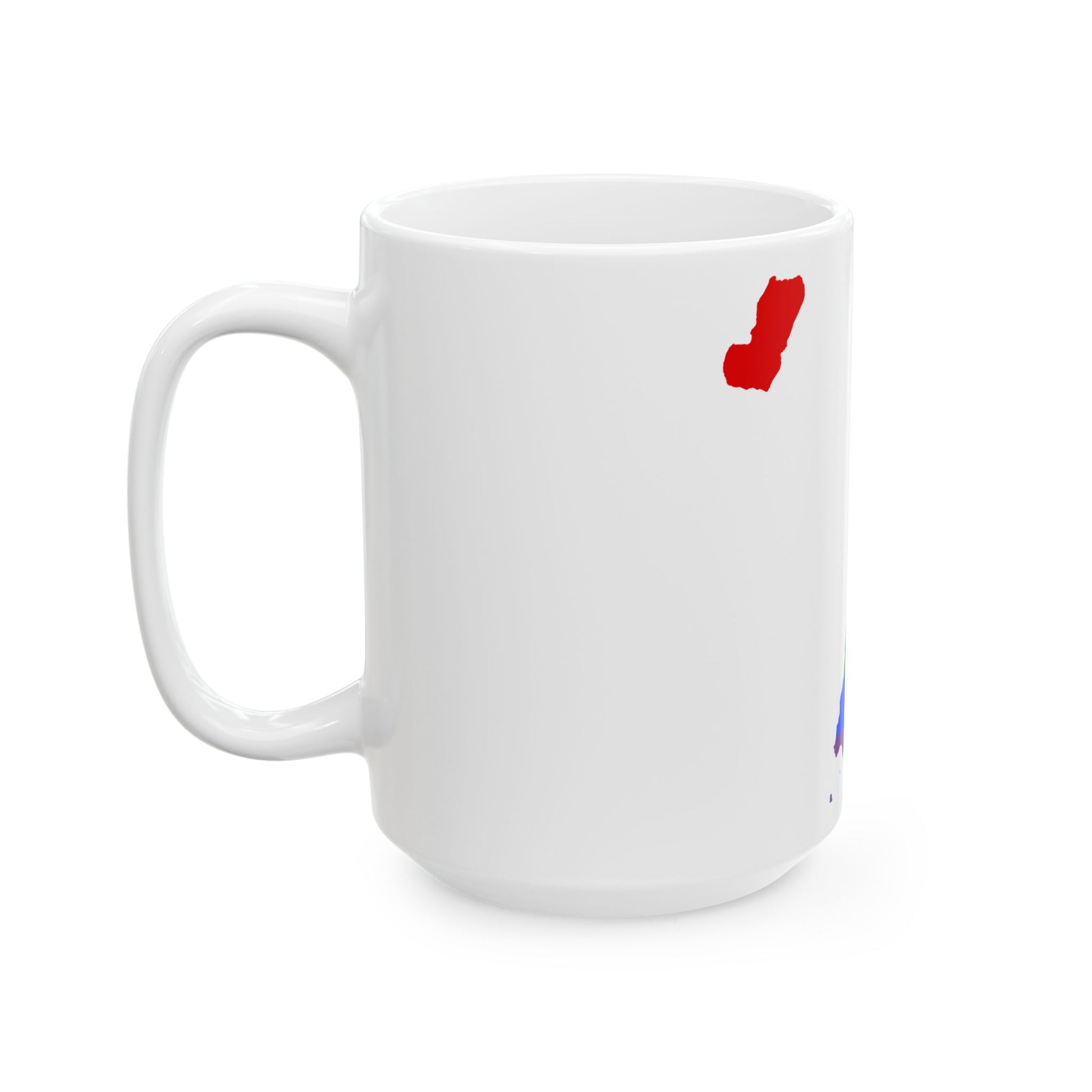 LGBT flag map of Equatorial Guinea (Equatorial Guinea) White Coffee Mug-Go Mug Yourself