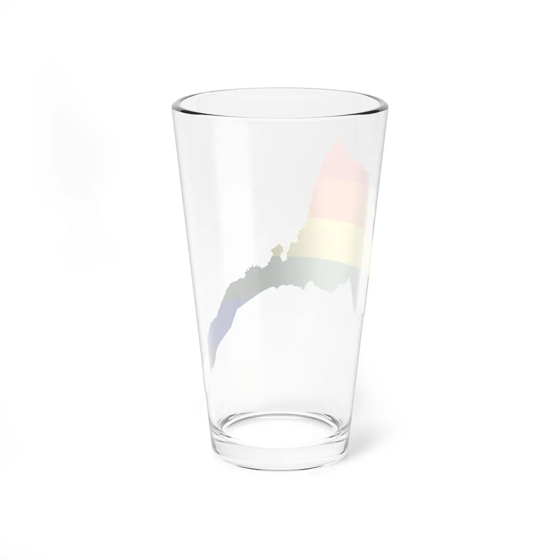 LGBT flag map of Eritrea (Eritrea) Pint Glass 16oz - Go Mug Yourself