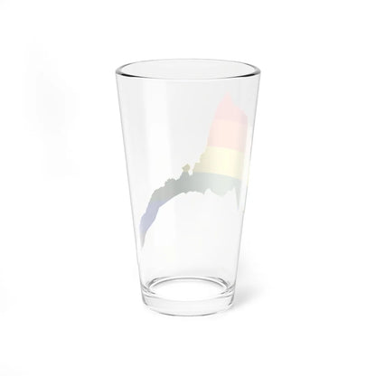 LGBT flag map of Eritrea (Eritrea) Pint Glass 16oz - Go Mug Yourself