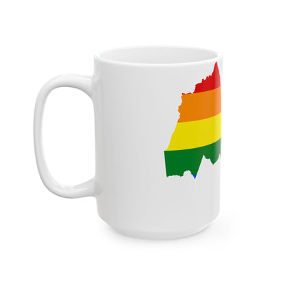 LGBT flag map of Eritrea (Eritrea) White Coffee Mug-Go Mug Yourself