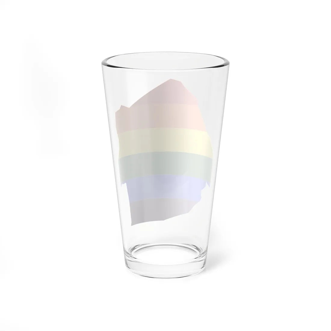 LGBT flag map of Eswatini (Eswatini) Pint Glass 16oz - Go Mug Yourself