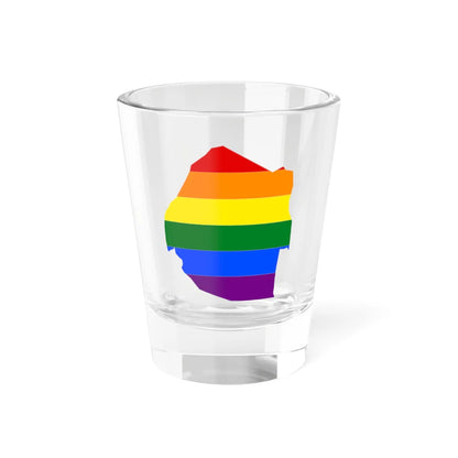 LGBT flag map of Eswatini (Eswatini) Shot Glass 1.5oz 1.5oz - Go Mug Yourself