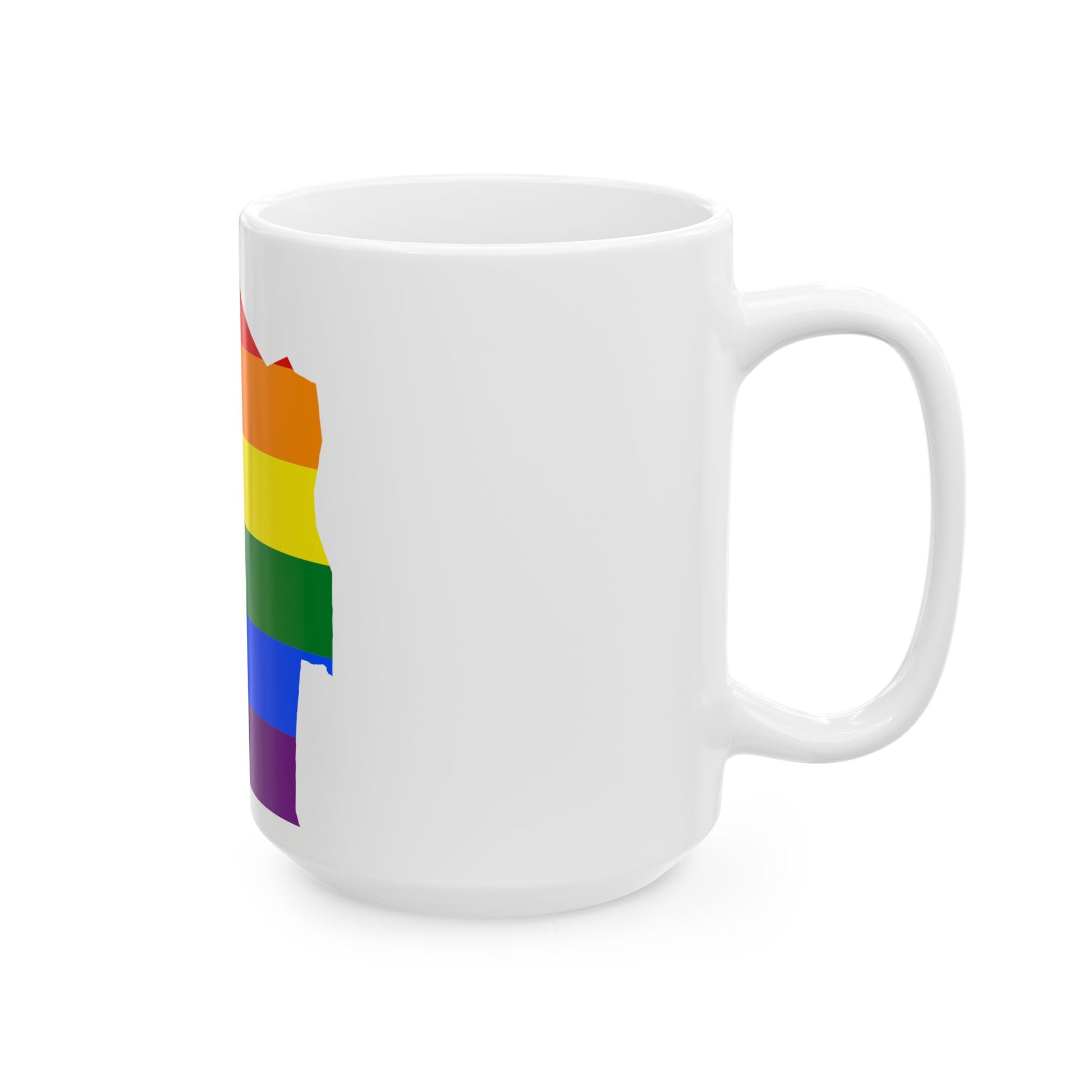 LGBT flag map of Eswatini (Eswatini) White Coffee Mug-Go Mug Yourself